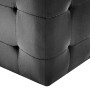 Puf 2 unidades terciopelo negro 30x30x30 cm de vidaXL, Otomanas - Ref: Foro24-278386, Precio: 89,95 €, Descuento: %