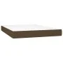 Cama box spring colchón luces LED tela marrón oscuro 140x190 cm de vidaXL, Camas y somieres - Ref: Foro24-3138952, Precio: 51...