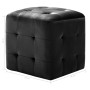 Puf 2 unidades terciopelo negro 30x30x30 cm de vidaXL, Otomanas - Ref: Foro24-278386, Precio: 89,95 €, Descuento: %