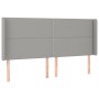 Cama box spring con colchón tela y LED gris claro 200x200 cm de vidaXL, Camas y somieres - Ref: Foro24-3138261, Precio: 689,6...