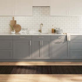 Alfombra rectangular bambú marrón oscuro 60x400 cm en Alfombras | Comprar online en Foru.es