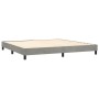 Cama box spring colchón y LED terciopelo gris claro 200x200 cm de vidaXL, Camas y somieres - Ref: Foro24-3134423, Precio: 536...