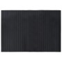 Alfombra rectangular bambú negro 70x100 cm en Alfombras | Comprar online en Foru.es