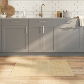 Alfombra rectangular bambú color natural claro 70x100 cm en Alfombras | Comprar online en Foru.es