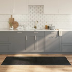 Alfombra rectangular bambú negro 70x200 cm en Alfombras | Comprar online en Foru.es