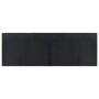 Alfombra rectangular bambú negro 70x200 cm en Alfombras | Comprar online en Foru.es