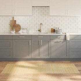 Alfombra rectangular bambú color natural claro 70x200 cm en Alfombras | Comprar online en Foru.es