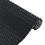 Alfombra rectangular bambú negro 70x300 cm en Alfombras | Comprar online en Foru.es