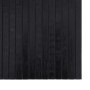 Alfombra rectangular bambú negro 70x300 cm en Alfombras | Comprar online en Foru.es