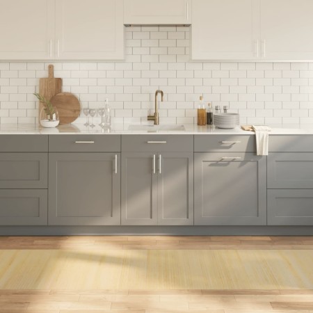 Alfombra rectangular bambú color natural claro 70x300 cm en Alfombras | Comprar online en Foru.es