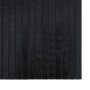 Alfombra rectangular bambú negro 70x500 cm en Alfombras | Comprar online en Foru.es