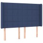 Cama box spring colchón y luces LED tela azul 140x200 cm de vidaXL, Camas y somieres - Ref: Foro24-3138323, Precio: 506,12 €,...