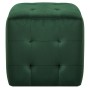 Puf 2 unidades terciopelo verde 30x30x30 cm de vidaXL, Otomanas - Ref: Foro24-278387, Precio: 83,26 €, Descuento: %