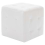 Puf 2 unidades cuero sintético blanco 30x30x30 cm de vidaXL, Otomanas - Ref: Foro24-278389, Precio: 74,26 €, Descuento: %