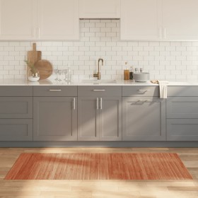 Alfombra rectangular bambú marrón 80x200 cm en Alfombras | Comprar online en Foru.es