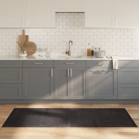 Alfombra rectangular bambú marrón oscuro 80x200 cm en Alfombras | Comprar online en Foru.es