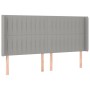 Cama box spring colchón y luces LED tela gris claro 180x200 cm de vidaXL, Camas y somieres - Ref: Foro24-3139053, Precio: 640...