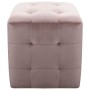 Puf 2 unidades terciopelo rosa 30x30x30 cm de vidaXL, Otomanas - Ref: Foro24-278388, Precio: 85,29 €, Descuento: %