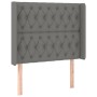 Cama box spring colchón y luces LED tela gris oscuro 90x190 cm de vidaXL, Camas y somieres - Ref: Foro24-3139078, Precio: 353...