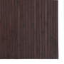 Alfombra rectangular bambú marrón oscuro 80x500 cm en Alfombras | Comprar online en Foru.es