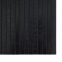 Alfombra rectangular bambú negro 100x100 cm en Alfombras | Comprar online en Foru.es