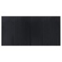 Alfombra rectangular bambú negro 100x200 cm en Alfombras | Comprar online en Foru.es