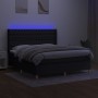 Cama box spring colchón y luces LED tela negro 180x200 cm de vidaXL, Camas y somieres - Ref: Foro24-3139135, Precio: 672,48 €...