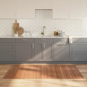 Alfombra rectangular bambú color natural 100x200 cm en Alfombras | Comprar online en Foru.es