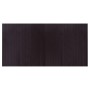 Alfombra rectangular bambú marrón oscuro 100x200 cm en Alfombras | Comprar online en Foru.es