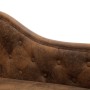 Diván de piel de ante artificial marrón de vidaXL, Divanes - Ref: Foro24-281278, Precio: 492,42 €, Descuento: %