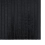 Alfombra rectangular bambú negro 100x400 cm en Alfombras | Comprar online en Foru.es