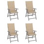 Sillas reclinables jardín y cojines 4 uds madera maciza acacia en Sillas de jardín | Comprar online en Foru.es