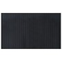 Alfombra rectangular bambú negro 60x100 cm en Alfombras | Comprar online en Foru.es