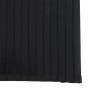 Alfombra rectangular bambú negro 60x100 cm en Alfombras | Comprar online en Foru.es