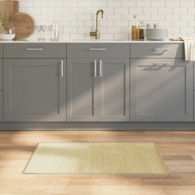 Alfombra rectangular bambú color natural claro 60x100 cm en Alfombras | Comprar online en Foru.es