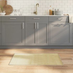 Alfombra rectangular bambú color natural claro 60x100 cm en Alfombras | Comprar online en Foru.es