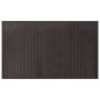 Alfombra rectangular bambú marrón oscuro 60x100 cm en Alfombras | Comprar online en Foru.es
