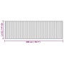 Alfombra rectangular bambú color natural 60x200 cm en Alfombras | Comprar online en Foru.es