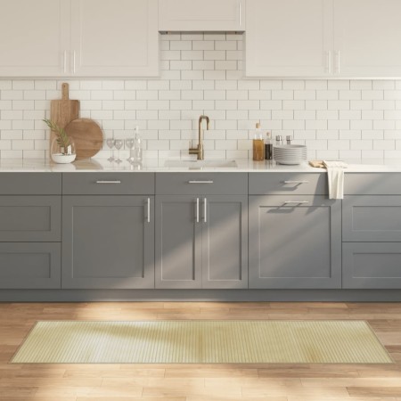 Alfombra rectangular bambú color natural claro 60x200 cm en Alfombras | Comprar online en Foru.es