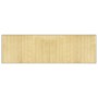Alfombra rectangular bambú color natural claro 60x200 cm en Alfombras | Comprar online en Foru.es
