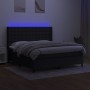 Cama box spring colchón y luces LED tela negro 180x200 cm de vidaXL, Camas y somieres - Ref: Foro24-3138655, Precio: 660,55 €...