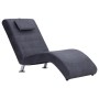 Diván con almohada de piel de ante artificial gris de vidaXL, Divanes - Ref: Foro24-281283, Precio: 199,43 €, Descuento: %