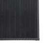 Alfombra rectangular bambú gris 60x400 cm en Alfombras | Comprar online en Foru.es