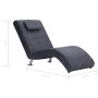 Diván con almohada de piel de ante artificial gris de vidaXL, Divanes - Ref: Foro24-281283, Precio: 199,43 €, Descuento: %