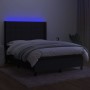 Cama box spring colchón y luces LED tela negro 140x190 cm de vidaXL, Camas y somieres - Ref: Foro24-3138311, Precio: 513,15 €...