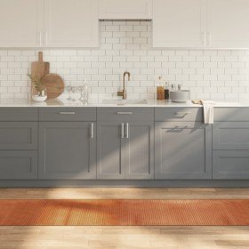 Alfombra rectangular bambú marrón 60x1000 cm en Alfombras | Comprar online en Foru.es