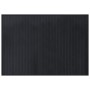 Alfombra rectangular bambú negro 70x100 cm en Alfombras | Comprar online en Foru.es