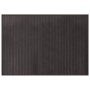Alfombra rectangular bambú marrón oscuro 70x100 cm en Alfombras | Comprar online en Foru.es
