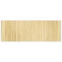 Alfombra rectangular bambú color natural claro 70x200 cm en Alfombras | Comprar online en Foru.es
