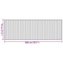 Alfombra rectangular bambú color natural claro 70x200 cm en Alfombras | Comprar online en Foru.es